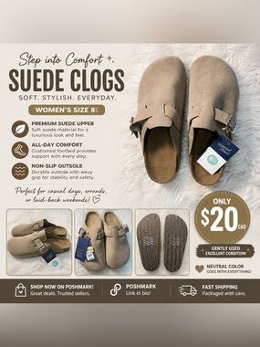 Universal Thread Taupe Suede Clogs - Women's